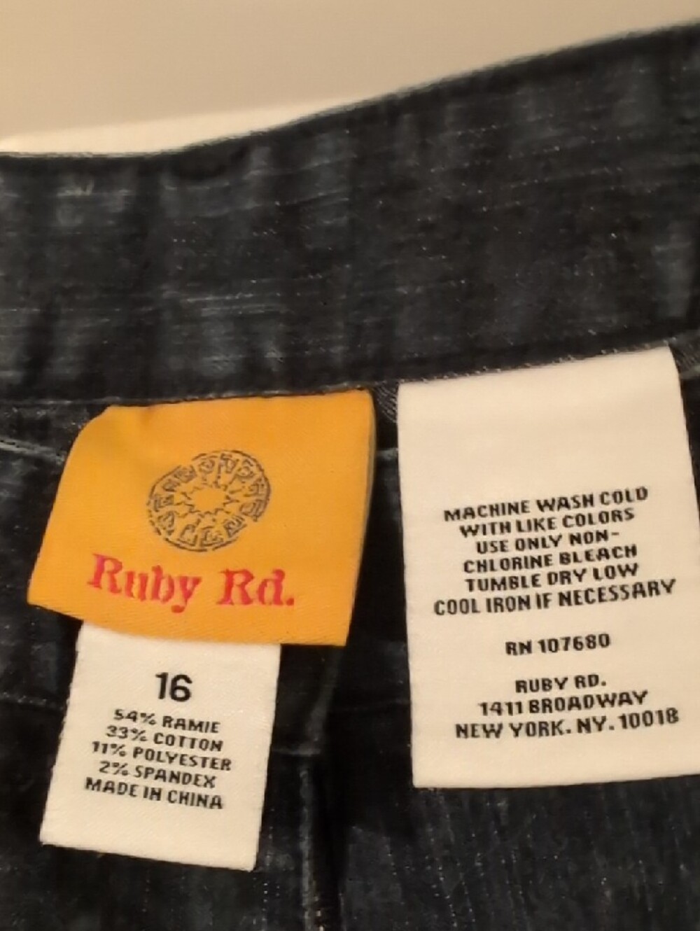 Ruby Rd. Dark Wash Denim Jeans - Picture 2 of 4